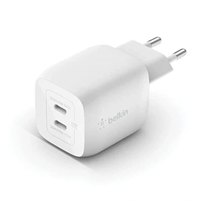 Imagen de Cargador Belkin BoostCharge Pro, USB C, 45 W, Carga Rápida, Tecnología GaN, Blanco