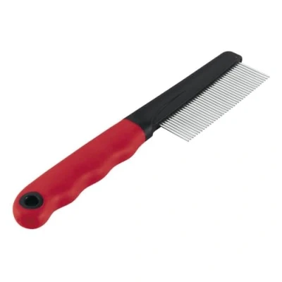 Imagen de FERPLAST 85860899 Peine con Mango Perro Gato Gro 5860, Rosso, Small