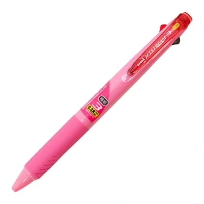 Imagen de Uni bolígrafo Jetstream 3 color negro, rosa pastel