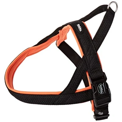 Imagen de Nobby Norweger Preno Arnés de malla M L (L:50 64 cm+42 cm; B:25/35 mm), naranja neón