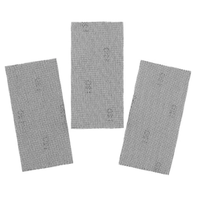 Imagen de STANLEY STA39037 XJ 3 hojas de lija malla 1/3 (93x190mm), con velcro, Grano 120