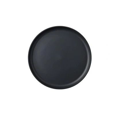 Imagen de Mepal Plato llano Silueta Apto para lavavajillas y microondas Platos de plástico llanos Vajilla 26 cm Nordic black