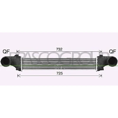 Imagen de PRASCO ME039N003 Intercooler Con acoplamientos rápidos MERCEDES BENZ: Clase E Berlina