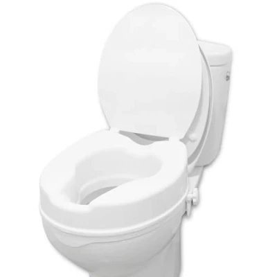 Imagen de PEPE Elevador WC Adulto con Tapa (10 cm de altura), Alzador Adulto, Asiento Universal, Adaptador para Mayores y Minusválidos, Elevadores Inodoros Adultos