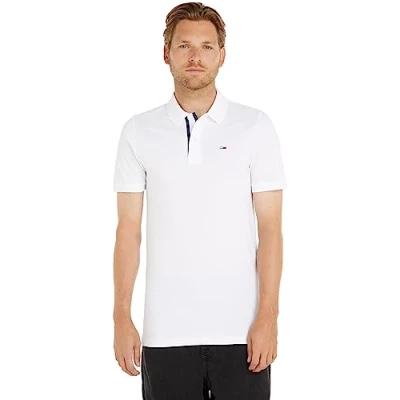 Imagen de Tommy Jeans SLIM Placket Polo, Hombre, Talla: 60, White
