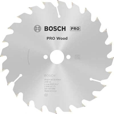 Imagen de Bosch Professional 2 608 641 171 Hoja de sierra circular Optiline Wood 160 x 20/16 1,8 mm, 24 (pack 1)