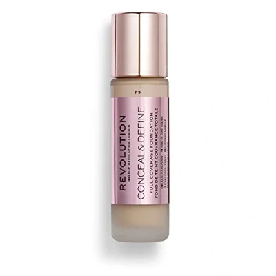 Imagen de Makeup Revolution, Base de maquillaje Conceal &amp; Define, F9, 23ml