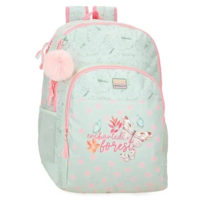 Imagen de MOVOM Enchanted forest Mochila Escolar Adaptable a Carro Verde 33x46x17 cms Poliéster 25,81L