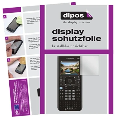 Imagen de dipos I 2X Protector de Pantalla Compatible con Texas Instruments TI Nspire CX CAS Taschenrechner pelicula Protectora Claro