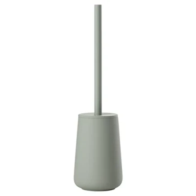 Imagen de Zone Denmark Nova One Escobilla de inodoro cerámica, con soporte para cepillo, revestimiento suave, diámetro 10,3 cm, altura 37 color verde
