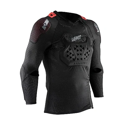 Imagen de Leatt Unisex Protektorenshirt Langarm Airflex Stealth, Schwarz, XL, LE PRT 2007