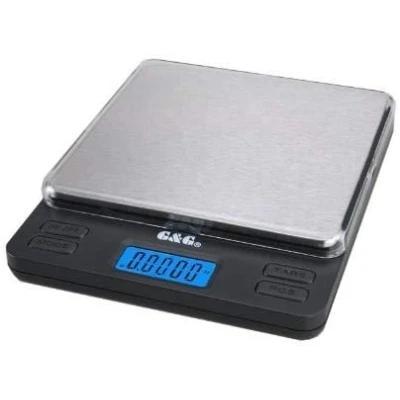 Imagen de G&amp;G Báscula digital de precisión Peso máximo: 1000 g/Granularidad: 0,05 g Color Plateado