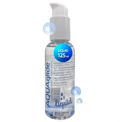 Imagen de JOYDIVISION AQUAglide liquid lubricante 125ml, a base de agua y extra líquido, compatible con preservativos látex