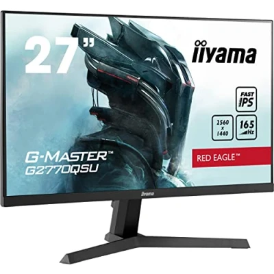 Imagen de iiyama G2770QSU B1 27&quot; Fast IPS Gaming, G Master Red Eagle, FreeSync PremiumPro, 2560x1440165Hz, 400cd/m², 1000:1, HDMI, DisplayPort, 0,5ms (GTG), HDR400, Altavoces, USB HUB (2X 3.0), Black Tuner