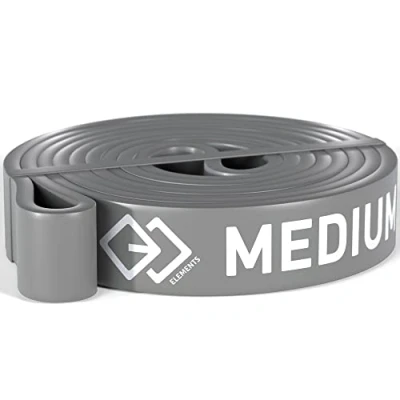 Imagen de GJELEMENTS Banda Elástica de Musculación Goma Premium Cinta Resistencia para Tracciones, Pull Ups, Ejercicios Glúteos, Entrenamiento Fuerza, Fitness Medium 30 kg