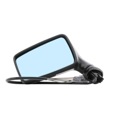 Imagen de Espejo retrovisor Tyc 302 0002 izquierda negro Ajuste por cable, plano, tintado en azul AUDI: 80 B3