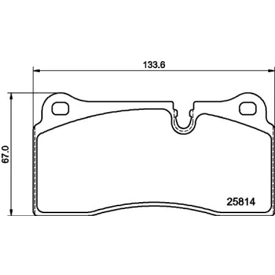 Imagen de HELLA 8DB 355 039 951 Juego de pastillas freno preparado para indicador desgaste BMW: 2 Coupé