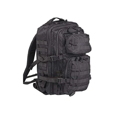 Imagen de Pack de asalto MOLLE táctico con mochila patrulla 36L, Negro