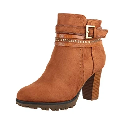 Imagen de Elara Botines para Mujer Chunkyrayan C292 1 Camel 42