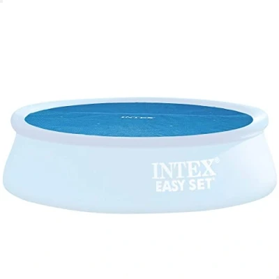 Imagen de INTEX 55260 Cobertor Piscina Redonda Ø244 cm Cubierta Recomendado para Proteger el Agua y Mantener Calor Cubre