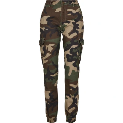Imagen de Urban Classics Ladies HIGH Waist CAMO Cargo Pants Pantalones cargo, Mujer, Talla: 30, Woodcamo