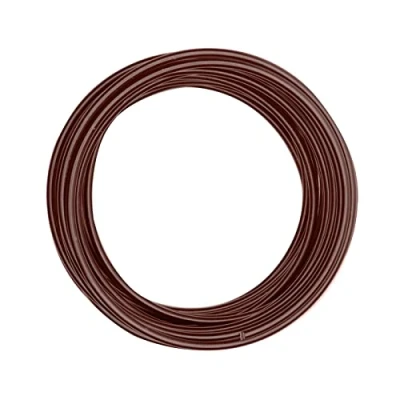 Imagen de Vaessen Creative Redondo Alambre de Aluminio, Marrón (Chocolate Mat), 1000 x 0.4 cm, 10
