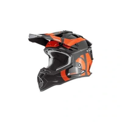 Imagen de O&#039;NEAL Casco de Motocross Niños MX Carcasa ABS, Norma Seguridad ECE 22.05, Ventilaciones para una óptima ventilación y refrigeración Juvenil 2SRS Slick Negro Naranja Talla L