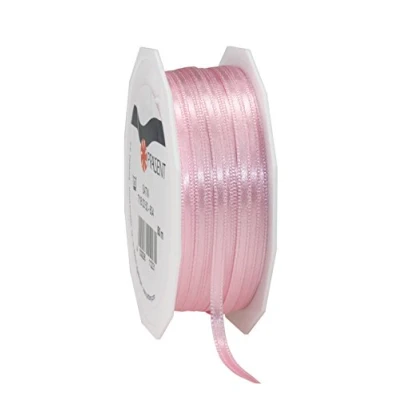 Imagen de Prasent C.E. Pattberg Rollo de Cinta Doble Cara Satinado, 3 mm x 50 m, Color Rosa Claro