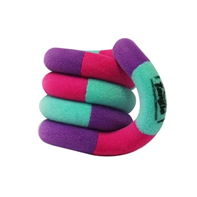 Imagen de Tangle Serie Jr. Fuzzies Rosa Púrpura Verde Fidget to Focus Juguete para niños 3+ sensorial giratorio Ideal habilidades motoras finas En caja oficial