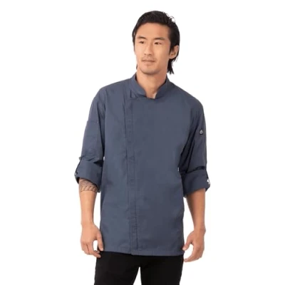 Imagen de Chef Works BCLZ008BLUM chaquetillas de Chef, Azul, M para Hombre