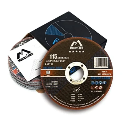 Imagen de Merryland Disco de Corte 115 Metal para Amoladora Angular, X 1,0 22,23 mm 25 Piezas, Acero Hierro, Experto Line E11071042