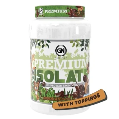 Imagen de GN Nutrition Premium Iso Whey Protein 100% 1Kg Proteina Aislada Wild Chocolate Ideal Para Crecimiento Muscular y Recuperación