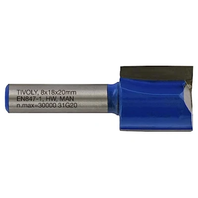 Imagen de Tivoly XT60642067841 Fresas de corte recto (2 filos rectificados con diamante, diámetro 18 mm