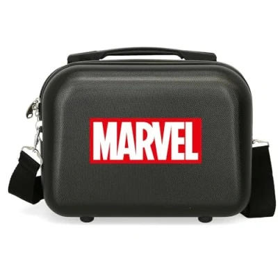 Imagen de Joumma Marvel Logo Nececer Adaptable Negro 29x21x15 cms Rígido ABS 9,14L 0,8 kgs