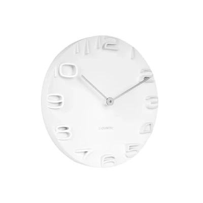 Imagen de Karlsson KA5311WH Reloj de pared, manecillas cromo, borde color blanco