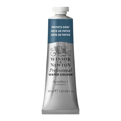 Imagen de Winsor &amp; Newton Acuarela Profesional Pintura De Acuarela, Alta Luminosidad, Resistente a la Luz, Calidad Archivo, Tubo 37 ML, Color Gris Payne