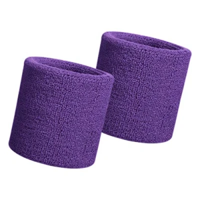 Imagen de HANERDUN 2 Pzs Muñequera Deportiva Deportes Sweatband Suave Espesar Algodón Tenis Gimnasia Fútbol Baloncesto Correr Atléticos