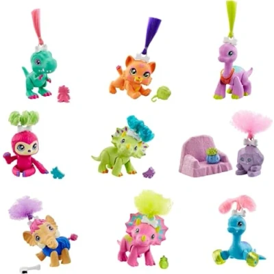 Imagen de Cave Club huevos de dinosaurios con muñeca y accesorios para niños niñas +4 años (Mattel GNL97)