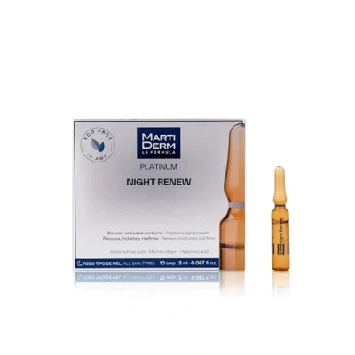 Imagen de Martiderm, Platinum Night Renew, 10 Ampollas, Empaque puede variar