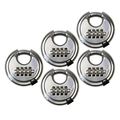 Imagen de HMF 5 x 3502 09 Candado de disco, combinación 4 dígitos, Outdoor, 7 2,4 cm