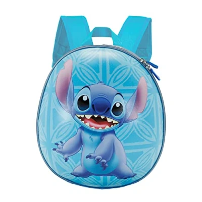 Imagen de Lilo y Stitch Dancing Mochila Eggy, Azul, 24 x 28 cm, Capacidad 6 L