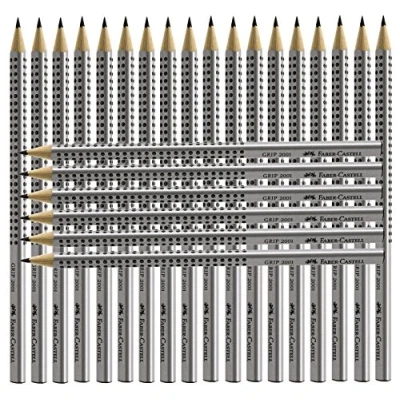 Imagen de Faber Castell GRIP 2001 Lápices (24 unidades), color plateado