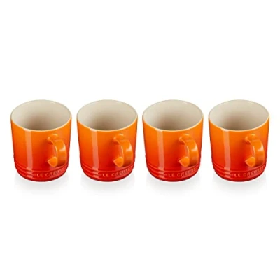 Imagen de Le Creuset Mugs Orange Red 350 ml 4 Pieces