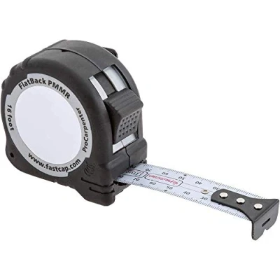 Imagen de FastCap ProCarpenter 99944I Cinta métrica métrica/métrica inversa con parte trasera plana, ideal para profesionales y mejoras del hogar, clip de cinturón acción palanca sistema