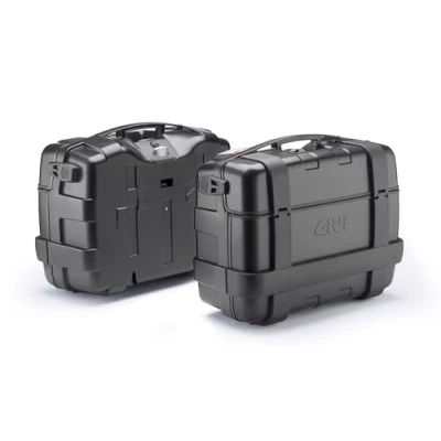 Imagen de Givi TRK33BPACK2 Trekker 33 Baúl Monokey con Cover de Aluminio, Color Negro, Carga Máxima A 10 Kg