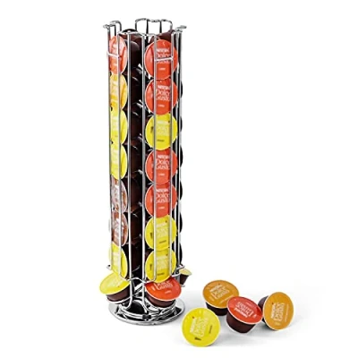 Imagen de SYSYLY Soporte para Cápsulas Dolce Gusto,Dispensador de Giratorio,Organizador Café, Almacenamiento,Base antideslizante