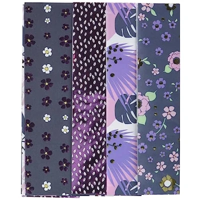 Imagen de Décopatch TD893C Assortiment 4 papiers foil FlowerTherapy