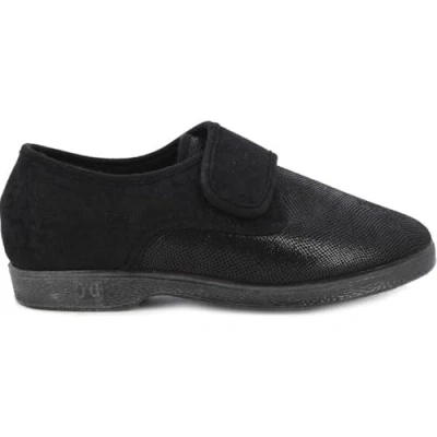 Imagen de Doctor Cutillas Zapatilla casa y Calle, Tejido Color Negro Adaptable. Cierre Velcro. Mod.598 (Negro, Numeric_37)