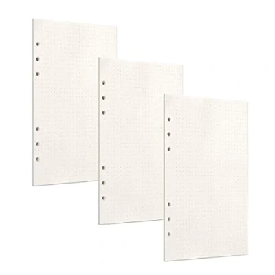 Imagen de PALUDO 135 Hojas Papel de Recambio A6 con 6 Anillas, Punteados para Cuadernos Diarios Inserción Planificador Calendario Filofax Bullet