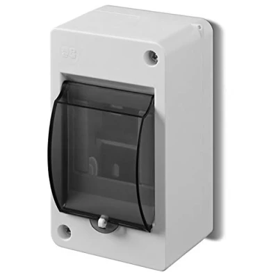 Imagen de ELEKTRO PLAST Caja de distribución pequeña (1 fila, para 3 módulos, IP 30), color gris claro